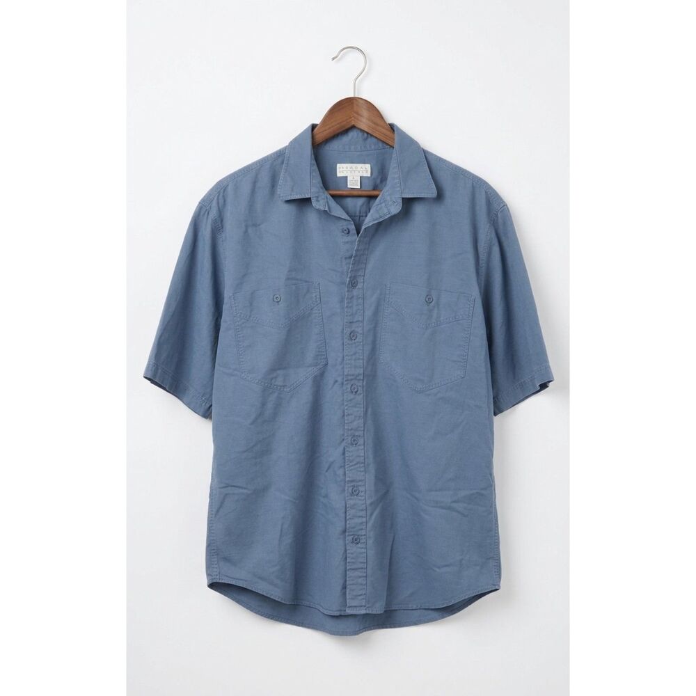 60/40 Linen Cotton Men’s shirt with 2 chest pockets, shirt sleeve